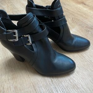 Michael Kors Black Strappy Ankle Booties